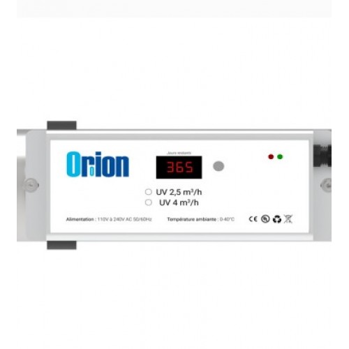 Boitier électronique pour stérilisateur UV 2.5 m3/h 40W Orion Uvrer