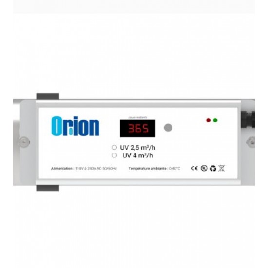 Boitier électronique pour stérilisateur UV 2.5 m3/h 40W Orion Uvrer