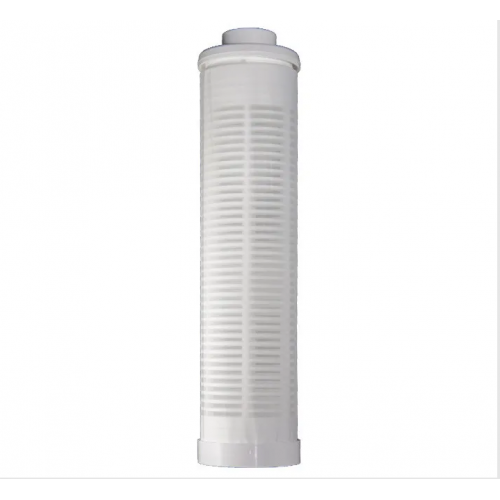 Cartouche de filtration lavable 9"3/4 anti-boue 80 µ pour porte filtre tête bronze 118 raccord 1"1/4 à 2"